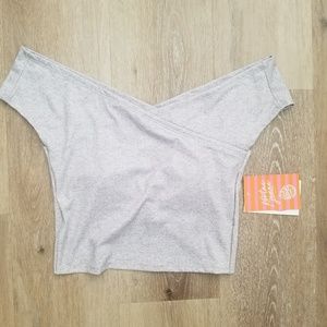 Kortni Jeane heather grey top